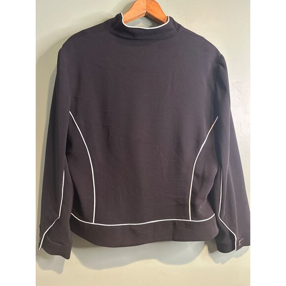 Canvasbacks Women’s 14 Black Vintage Blazer Y2K Embroidered Designs Made in USA - Picture 8 of 8